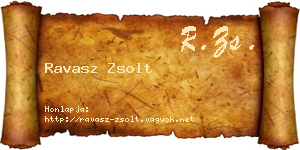 Ravasz Zsolt névjegykártya